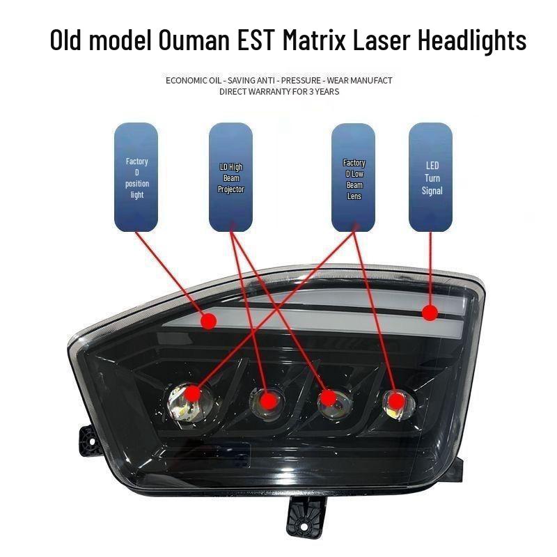 Foton EST Super Bright Laser Four-Lens H5 Headlight Assembly Left