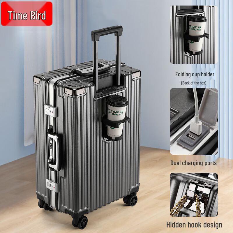 Shiniao Multi-functional Aluminum Frame Suitcase