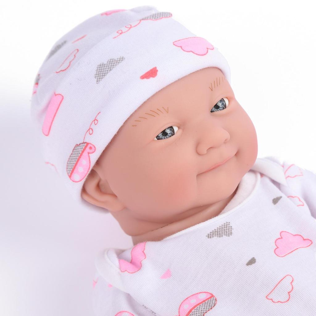 35cm Crying Silicone Reborn Baby Doll with Multiple Expressions - Realistic Children's Toy Gift