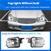 A16P-1Pair Car Front Bumper Fog Lights Lamp Foglight Without Bulb For Benz C-Class W203 2001-2007 2158200556 2158200656