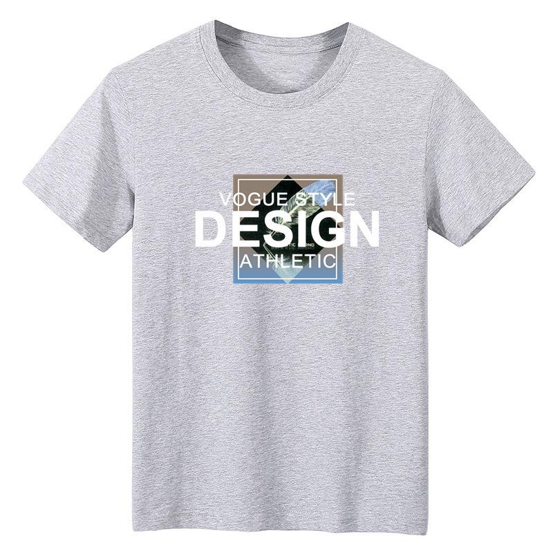 Men Urban Retro Number Print T‑Shirt Short‑Sleeve Crew Neck Casual Daily Summer Loose Tee