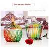Beautiful European Style Multicolored High Transparency Glasses Candy Storage Jar for Decors and Organization at Homes
