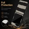 Fashion Striped Duck Heart Case For Samsung Z Flip 8 7 FE 6 5 4 Hybrid Leather Skin Hard PC Bumper Cover For Galaxy Z Flip8 Flip7 Flip6 Flip5