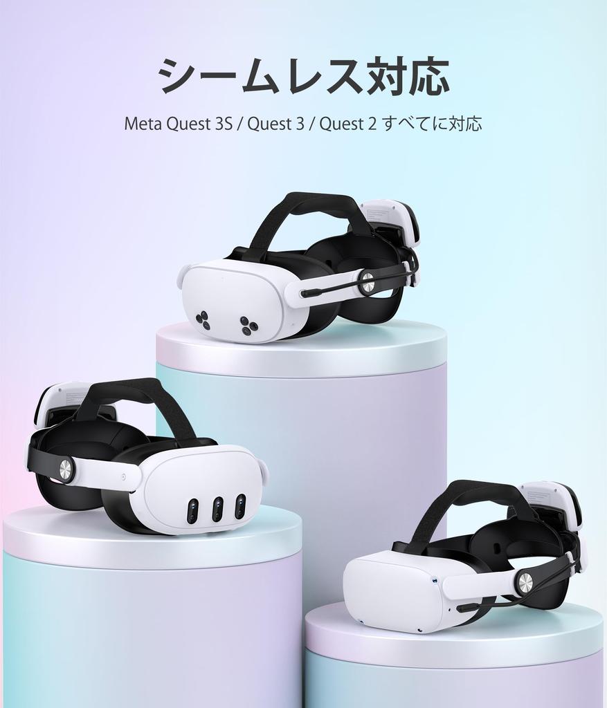 Elekasumi Meta Quest 2 Head Strap for VR 7500mAh Magnetic Double Knob Fast Comfortable Balance Strap for Meta Quest 3/Quest 3S/Quest Headsets,