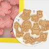 8Pcs Cookie Cutter Animal Shape Food Grade Plastic Biscuit Baking Mold Cutter for Cookies Fondant