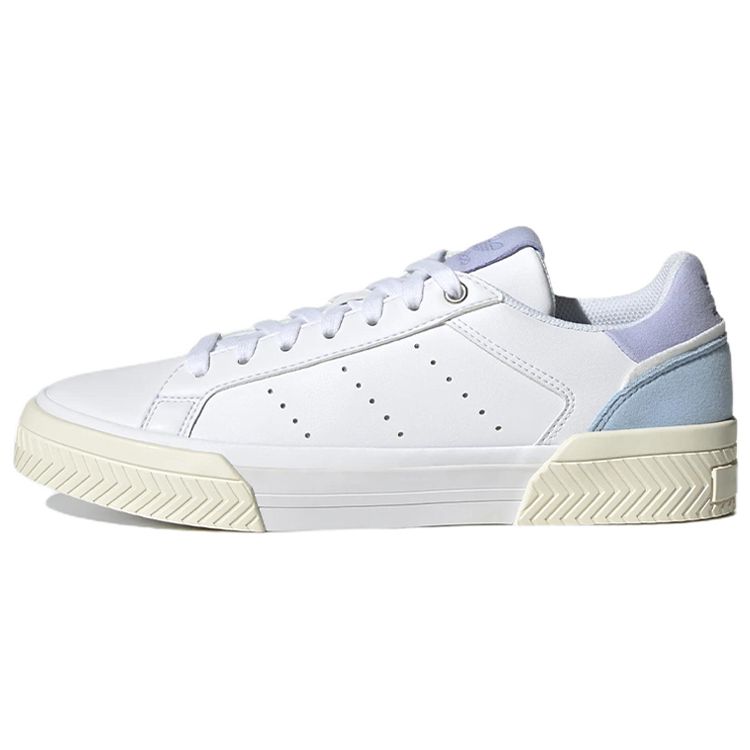 Adidas Originals Court Tourino Comfortable Non-Slip Durable Low-Top Skate Shoes Women Sneakers White Blue GZ0835