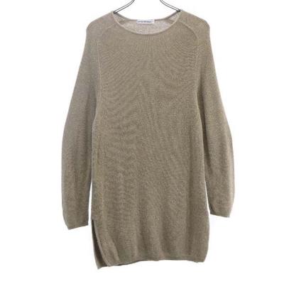Long Sleeve Knit One Piece F Beige Women Used