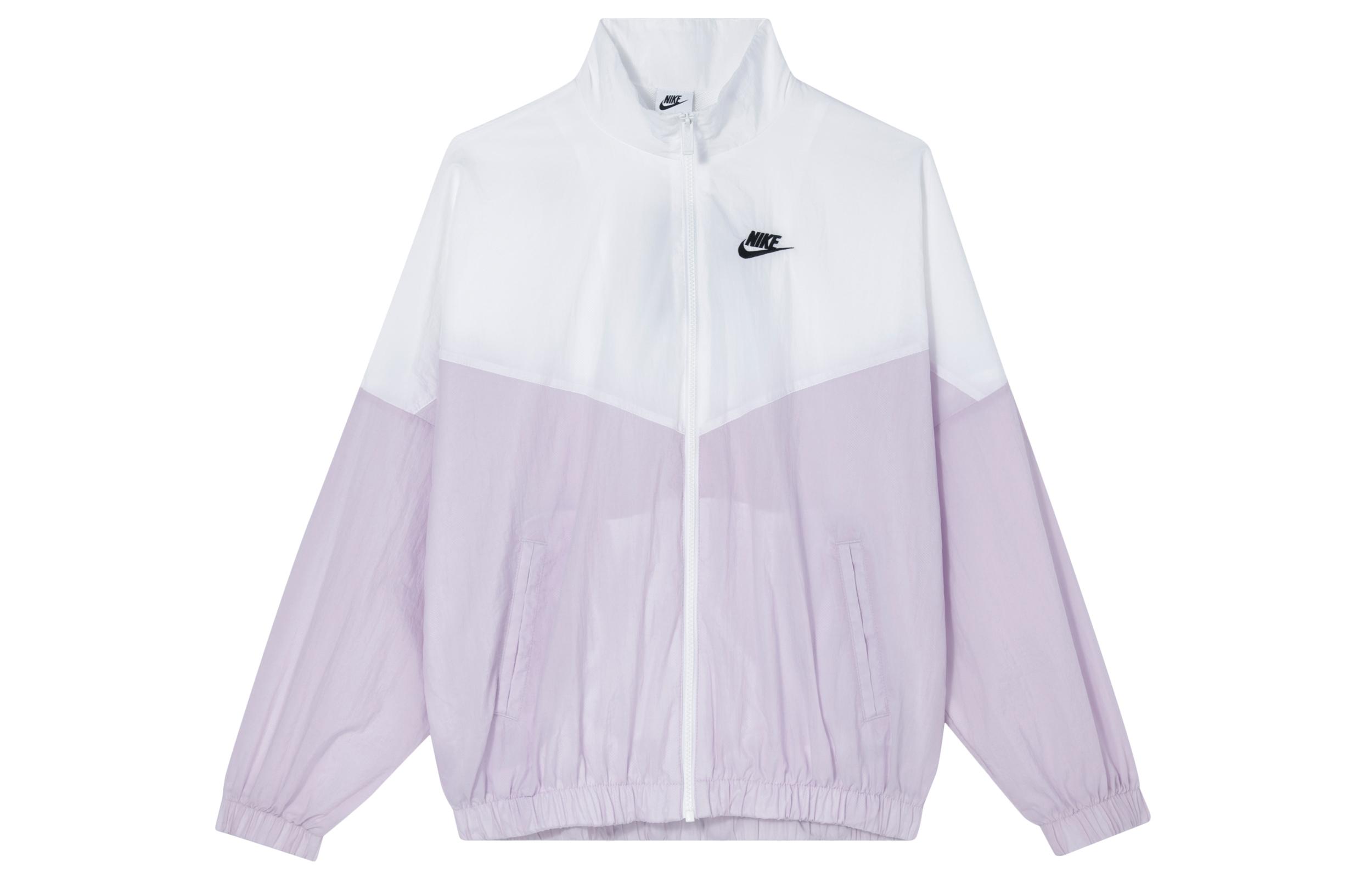 Nike Jackets Women s White Pink Turtleneck Moderate Other DM6186-102 XL