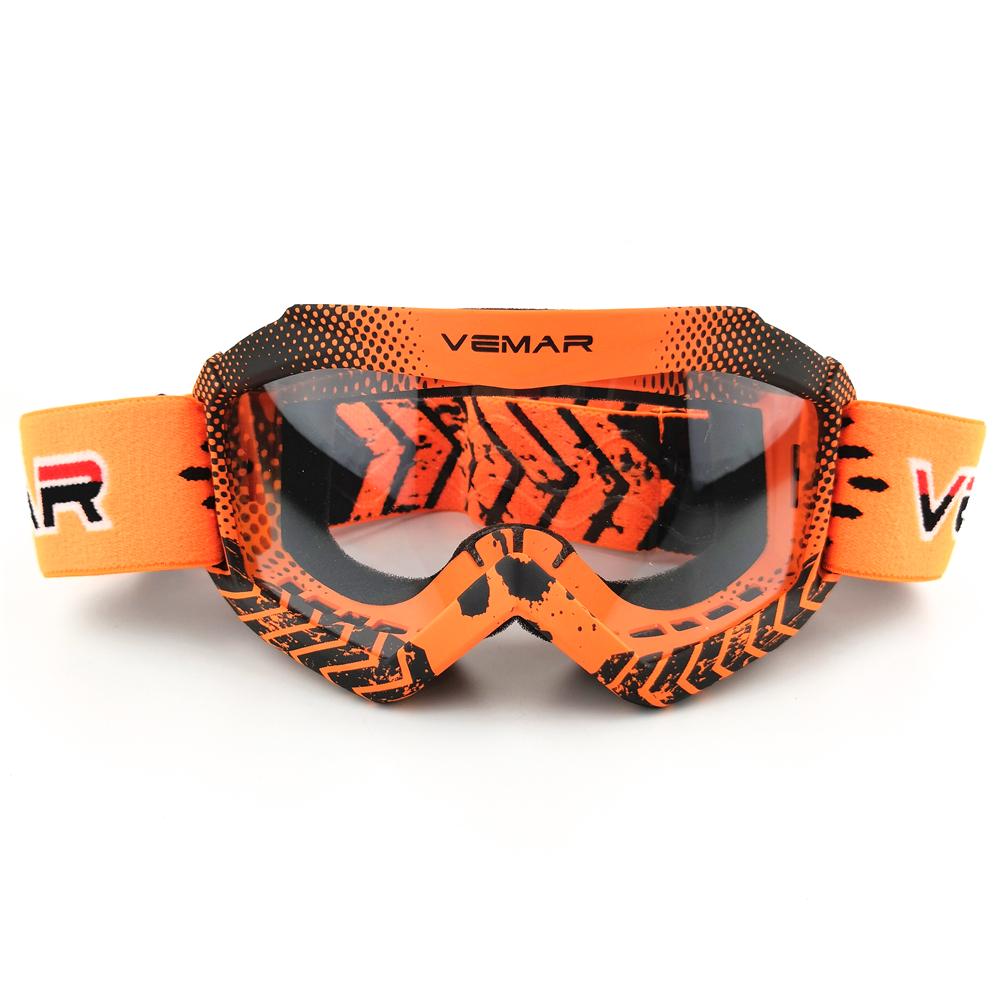 Vemar Motocyklové brýle Dětské Motocyklové Závodní Brýle MX MTB Off-Road Dirt Kid Bike Pro Motokrosová Helma Gafas