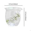 Glass Tea Cup Serving Handmade Kitchen Drinkware Small Coffee Teaware for Adults Men