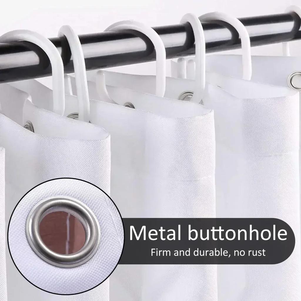 Boho Wodoodporna Zasłona Prysznicowa Zasłona Łazienkowa z 12 Haczykami 72" x 72" Nowoczesny Zestaw Zasłon Prysznicowych z Nadrukiem Roślinnym do Łazienki