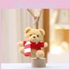 Adorable Plush Toy Scarf Bear Cute Stuffed Animal Doll Gift For Weddings Or Collectibles
