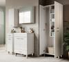 Mea White Gloss Wall-hung Bathroom Cabinet 71x30 Cm