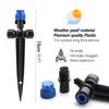 8-holes Drippers with Stake 180° Bend Adjustable Sprinklers Quick Insert Slip Lock Sprayer Garden Irrigation Watering Supplies