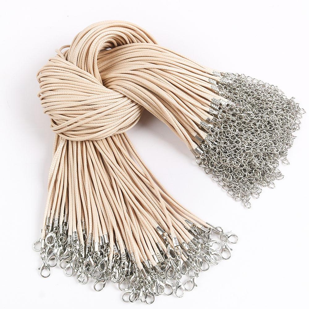 50Cm Wax Thread Necklace Rope Colored Wax Thread Rope Neck Chain Pendant Pendant Rope Braided Rope Pendant Rope