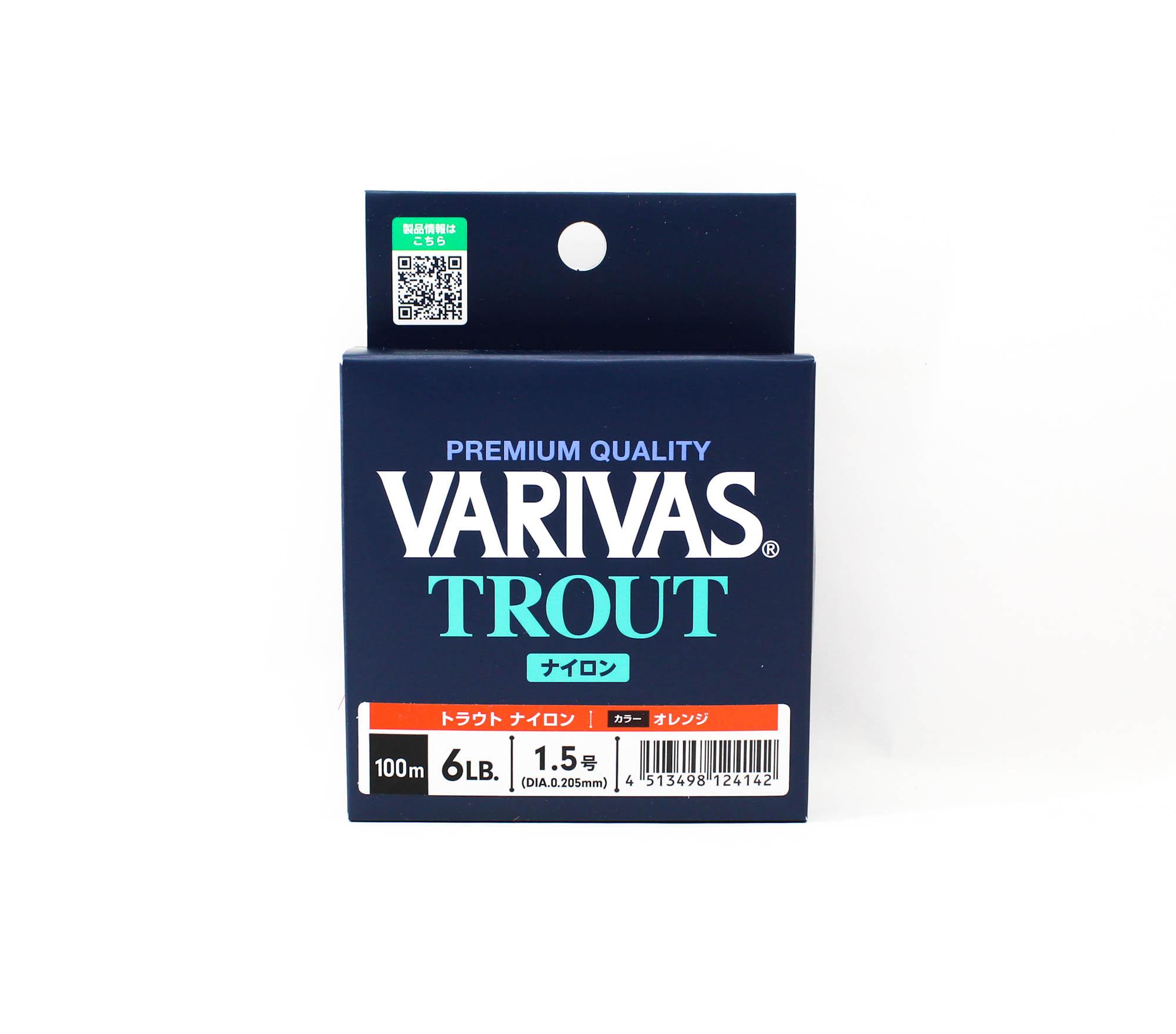 

Varivas Nylon Trout Standard Line Orange 100m 6lb (4142) оранжевый