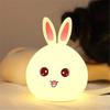 Children's night lamp rabbit LED for bedroom USB multicolor Silicone