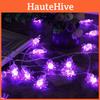 Stylish And Elegant 20 Led Purple String Lights For Halloween Themed Parties