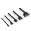 WUTA 5-teiliges Set Halbkreisförmiger Locher, Lederhandwerk Endlocher, Stahlgürtel Halbmondform (10+15+20+25+40mm)