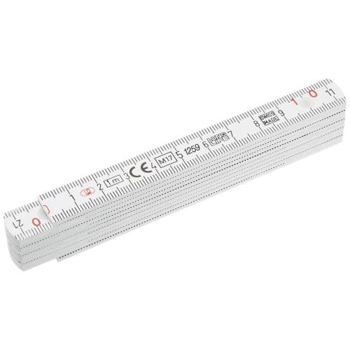 Shinwa Sokutei Fiber Folding Ruler, 10 Folds, 100mm, 78606