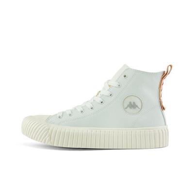 Fabric Synthetic Leather Casual High-Top Skate Shoes Unisex Sneaker Jasmine-White K0BW5VS05D-030