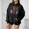 Women's Loose Comfortable Casual Fashion Character Printed Hooded Long Sleeve Sweatshirt
