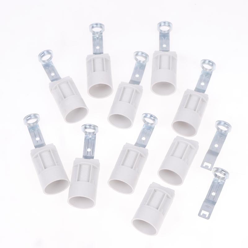 10 Pcs Candelabra Socket E14 Bracket Lamp Holder Lighting Base Zinc Alloy Sockets Bulb Holder With Bracket For  Lamps