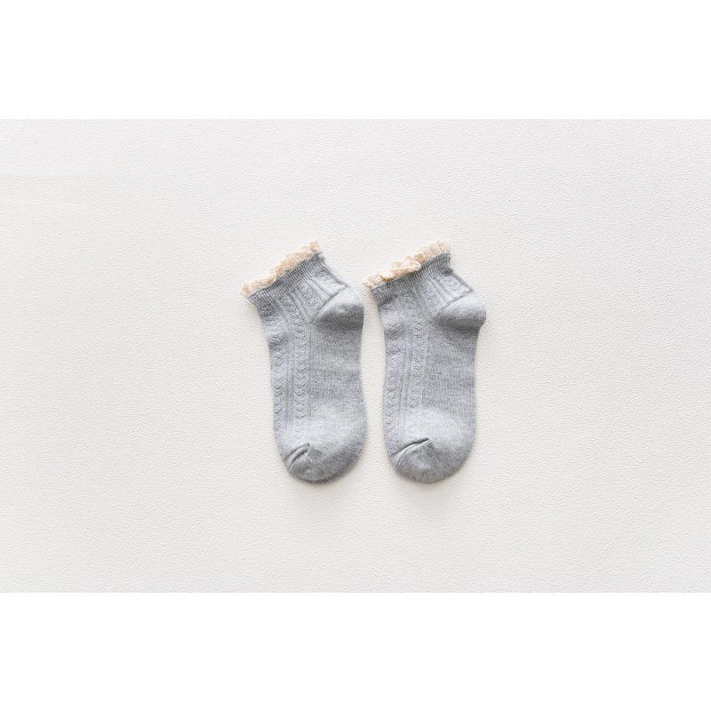 Female Summer Thin Fashionable New Lovely Lace Student Short Tube Socks