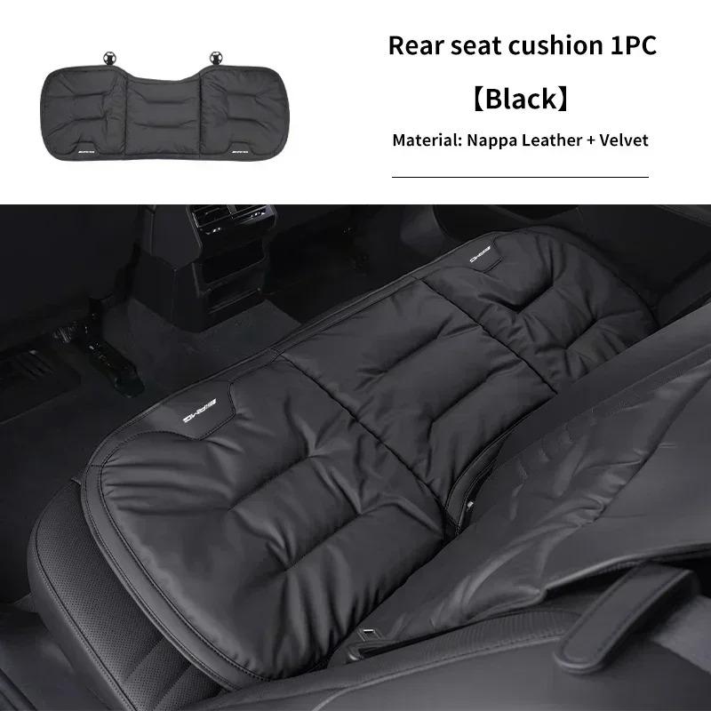 Funda de Asiento Delantero Trasero de Coche Cojín de Cuero de Velour Esterilla Protectora para Respaldo Para Mercedes Benz AMG Clase A B C E S CLK CLA GLE W204 MO1