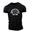 LP Englische Buchstaben Elemente Herren T-Shirts Kurzarm Locker Lässig Sportoberteile Fitnessstudio Powerhouse Workout Herren T-Shirts 01336