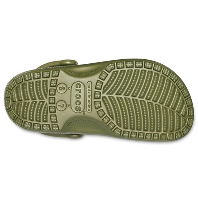 Crocs Classic Beach Unisex Army Green Sandals 10001-309