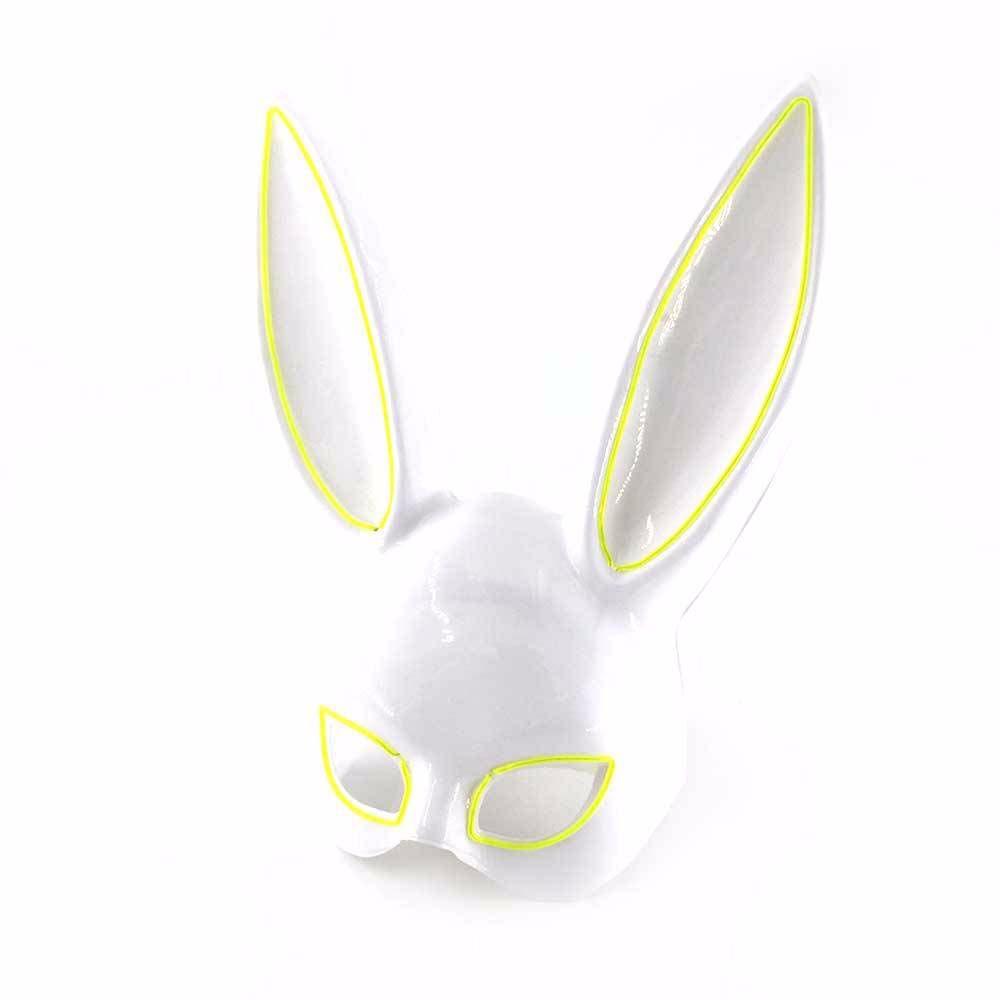 Rabbit Mask LED Light Headwear Cosplay Cosplay Mask Party Props Party Mask Props Led Light Up Mask