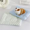 Small Animal Cooling Bed Mats With Antislip Base Multipurpose Hamster Cage Pad Ice Silk Fabric Easyly To Clean