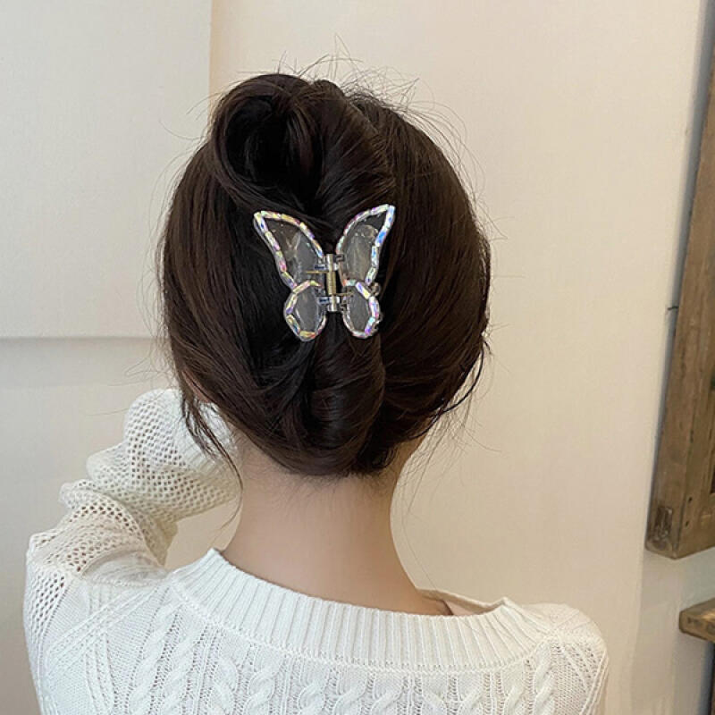 Dioning Butterfly Pearl Transparent Women s Hairpin Option 1