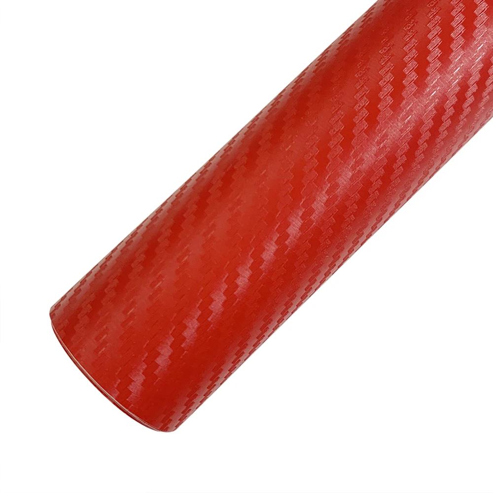 30*127cm Car Stickers and Decals 3D Carbon Fiber Vinyl Wrap Sheet Roll Protective Custom Film Auto Styling Exterior Accessories