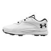 Charged Draw 2 Comfort Minimalist Wear Resistant Low Top Golf Shoes Men White 3026401-100