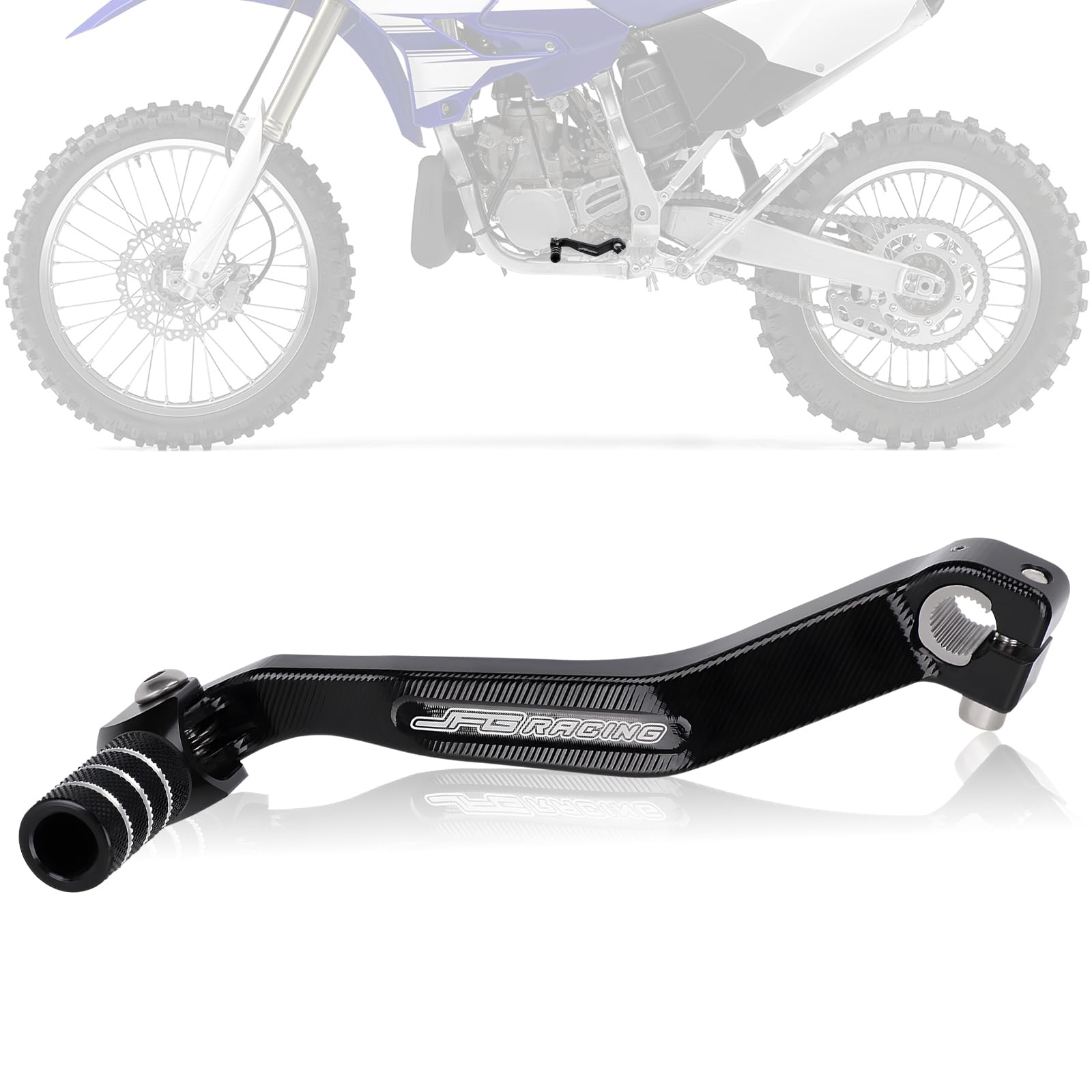 JFG Motorcycle Foot Shift Pedal Change Pedal Made of Aluminum чёрный