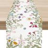 Spring Watercolor Flower Table Runner - Indoor/Outdoor Dining & Home Decor