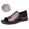 Brand Men's Sandals New Casual Shoes High Quality Soft Sole Men Slippers Outdoor Comfor Beach Shoes Leather Flat Sandals for Men