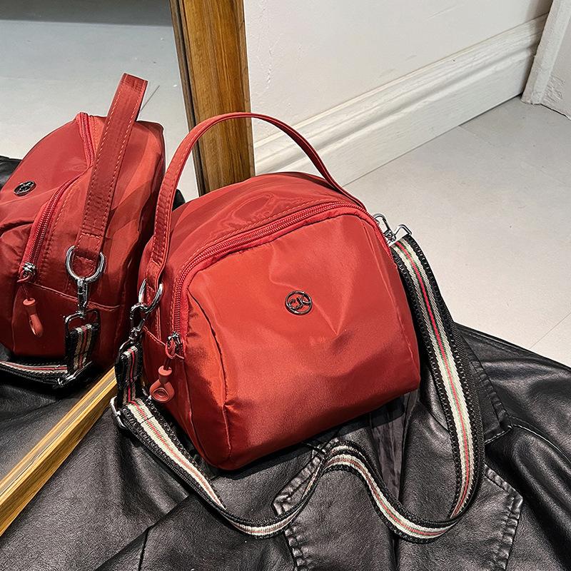 Crossbody bag women s summer bag canvas shell bag casual crossbody shoulder women s bag Oxford cloth small bag красный