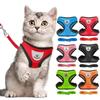Guinzaglio per animali domestici S-XL Gilet in corda per cani e gatti Tipo Imbracatura per animali traspirante in rete