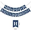 Happy Retirement Party Decorations - Retirement Banner Hanging Swirls Kit for Men Women (Blue)