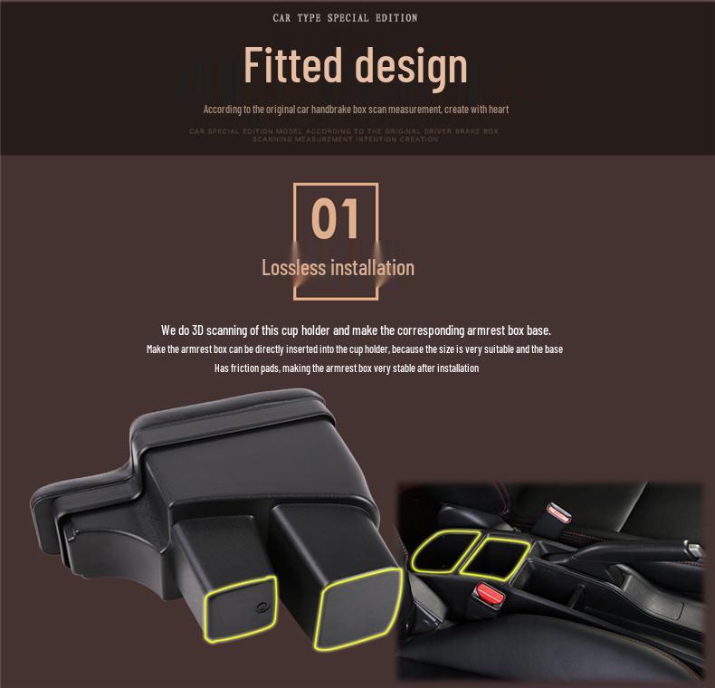 Honda Jazz Fit 2018 GK5 Custom Armrest Box Accessory