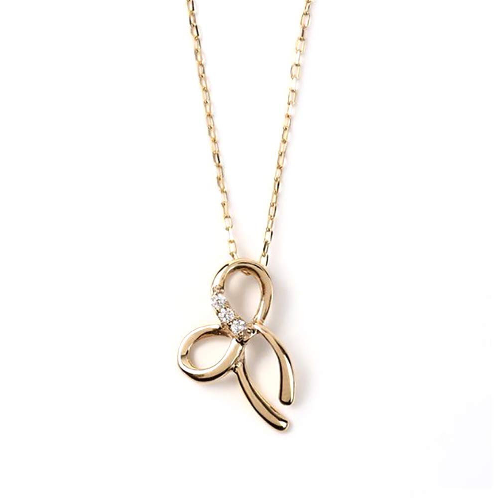 

PLUSTER Золото 10 карат с натуральными бриллиантами и подарочная коробка в виде ленты Популярный подарок на дни рождения и ожерелье для женщин Plaster, [Подарочный набор]. День матери. Ювелирные изделия. золотой