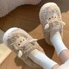 Slippers for Women Cute Cartoon Lamb House Comfortable Soft Sole Fluffy Cotton Shoes Woman Winter Warm Plush Indoor Slippers