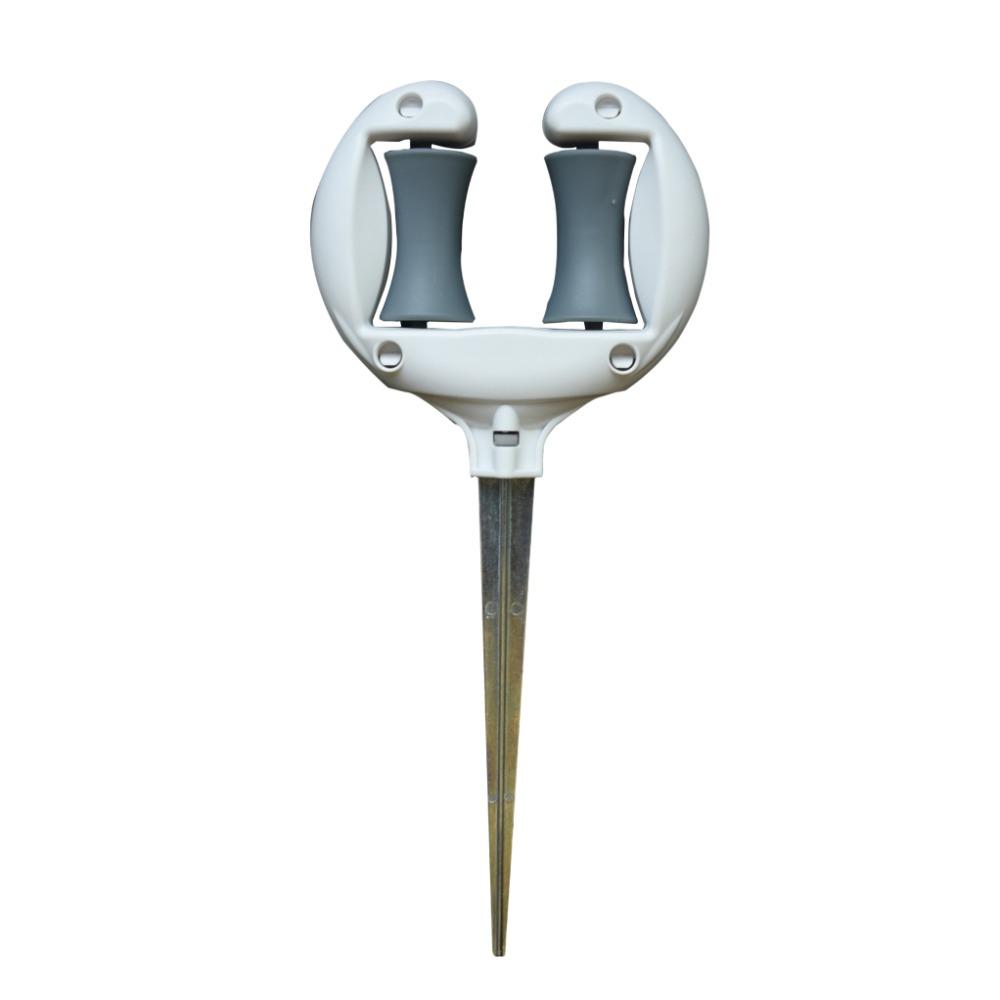 Durable Hose Guide Holder Roller Top Lawn Hose Guide Guide Nail Garden Hose Guide  Lawn Watering белый