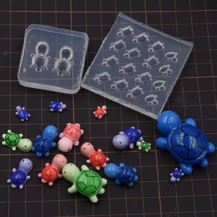 Lovely Designs Sturdy Silicone Mould for Candle and Soap Crafting Portable for Turtles Handmade Gifts and Ornaments