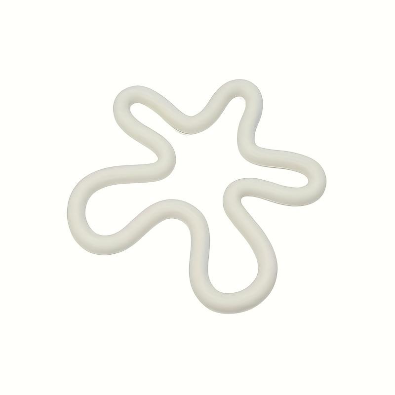 

Геометрический термостойкий силиконовый коврик, подставки для чашек для напитков, нескользящий держатель для кастрюль, настольная подставка для столовых приборов, кухонные аксессуары, подстаканники, подушечки 16.5x16.5cm белый