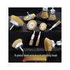 Shoudun 5-Piece Wire Brush Set with Rod Handle