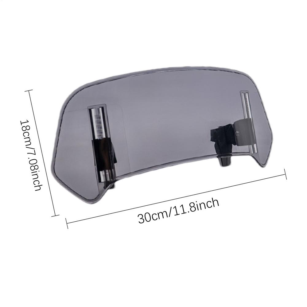 

Clip On Motorcycle Windscreen Extension Motorbike Wind Deflector Airflow Windscreen Wind Deflector Motorcycle Air Deflector серый